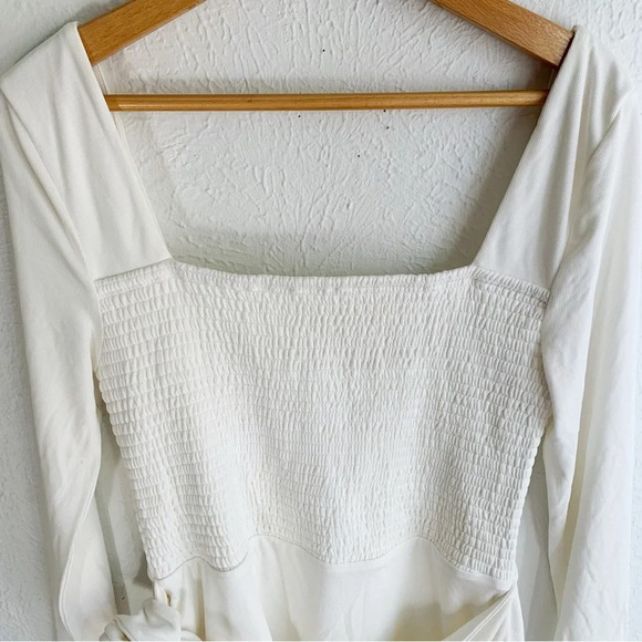 Lovers + Friends Devon Modal White Dress Sz Large - Picture 3 of 8